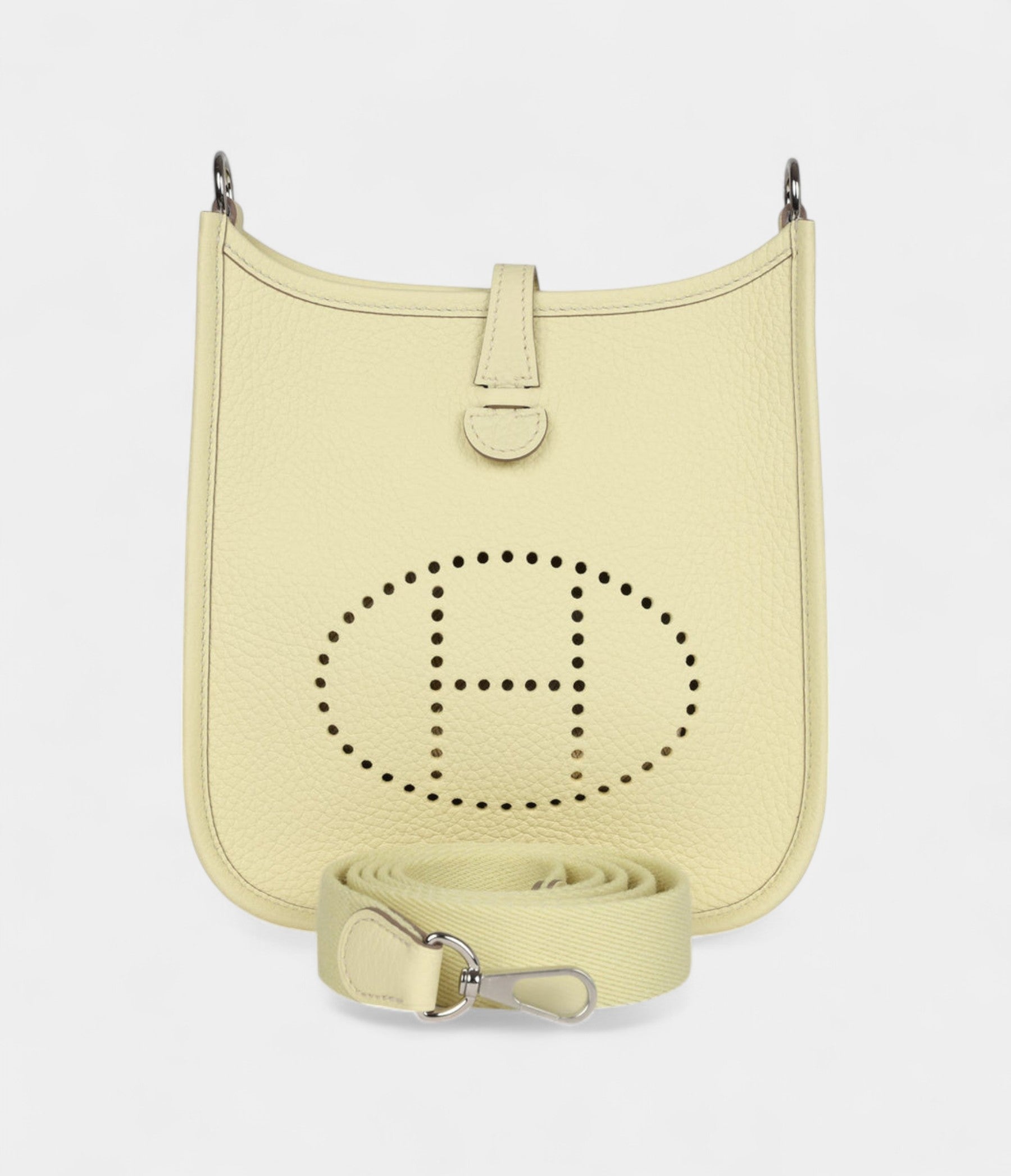 Hermès Evelyne Jaune Milton Clemence Palladium Hardware