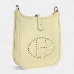 Hermès Evelyne Jaune Milton Clemence Palladium Hardware