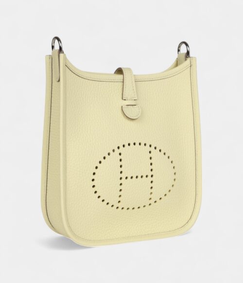Hermès Evelyne Jaune Milton Clemence Palladium Hardware