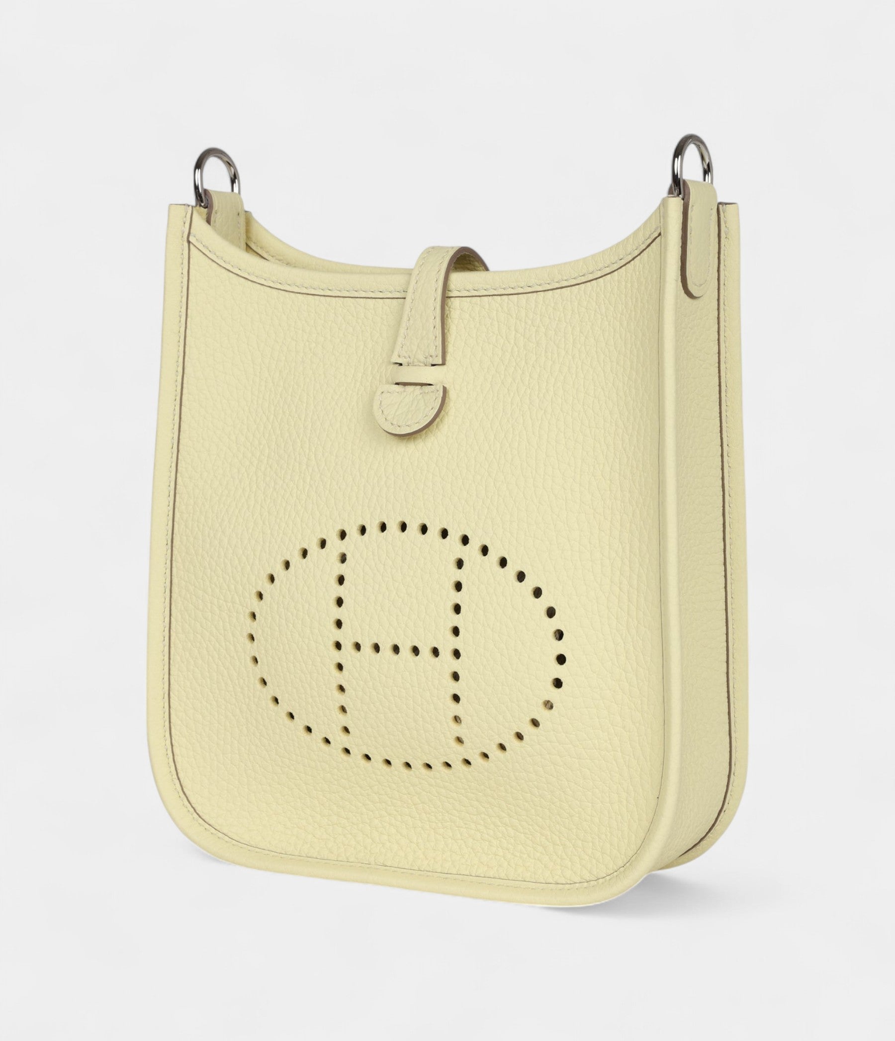 Hermès Evelyne Jaune Milton Clemence Palladium Hardware