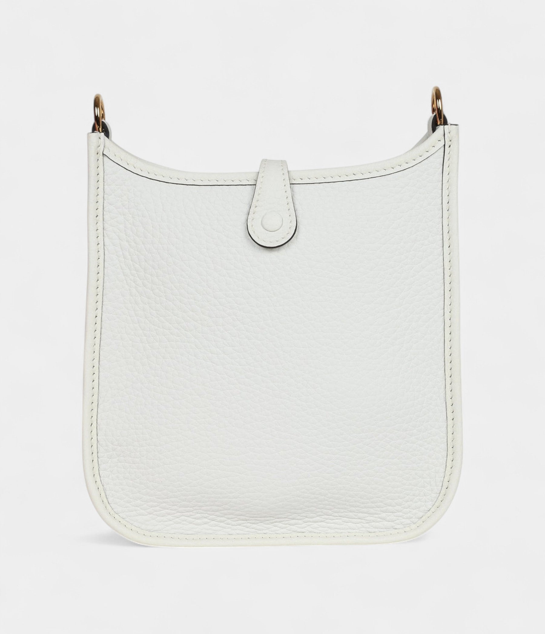 Hermès Evelyne New White Clemence Gold Hardware