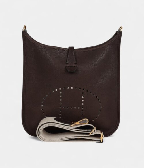 Hermès Evelyne PM Ebene Barenia Faubourg Gold Hardware