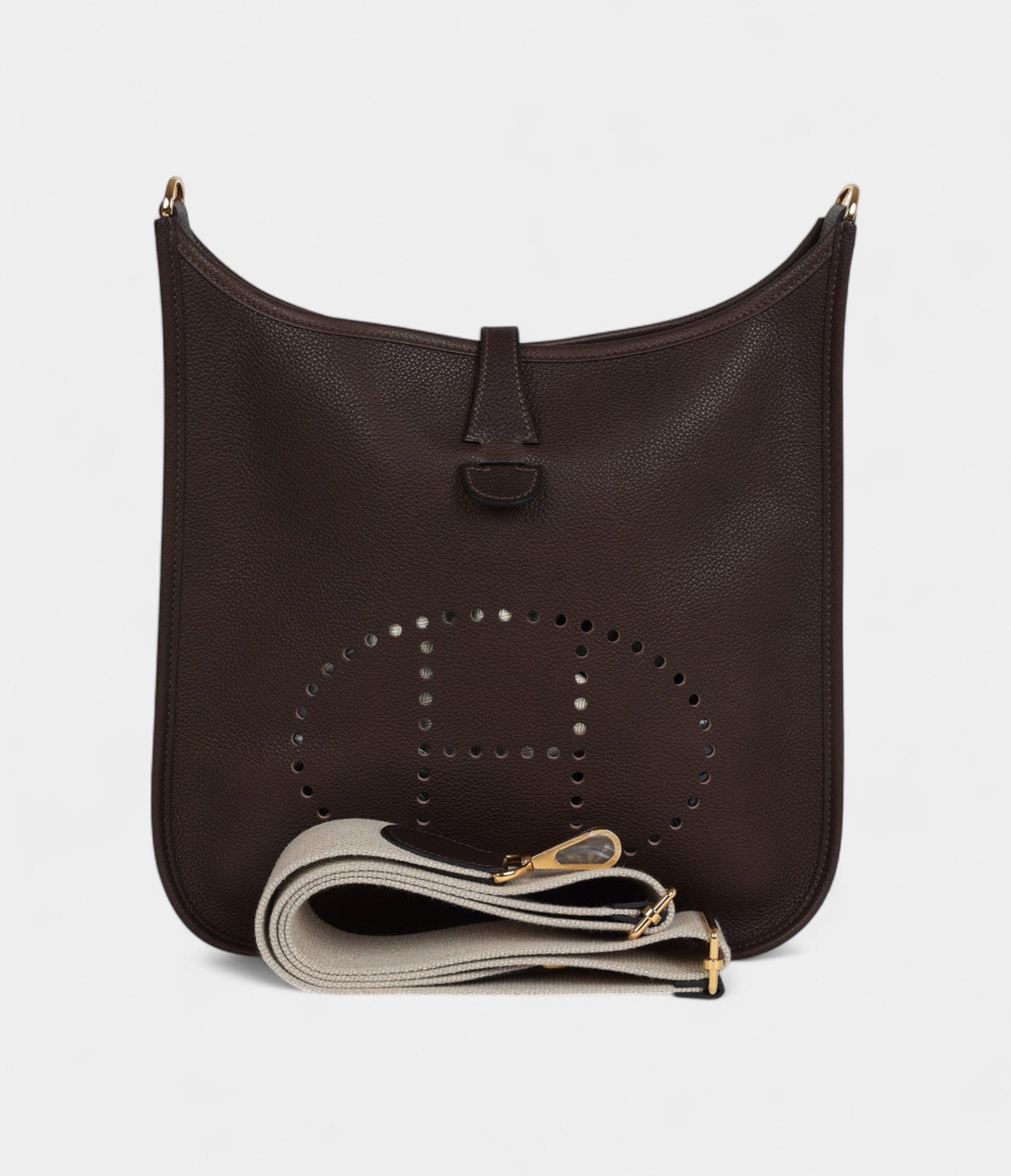 Hermès Evelyne PM Ebene Barenia Faubourg Gold Hardware