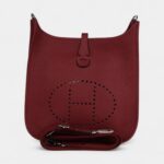 Hermès Evelyne PM Rouge H Clemence Palladium Hardware