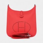 Hermès Evelyne Rose Texas Clemence Palladium Hardware