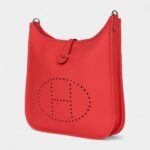 Hermès Evelyne Rose Texas Clemence Palladium Hardware
