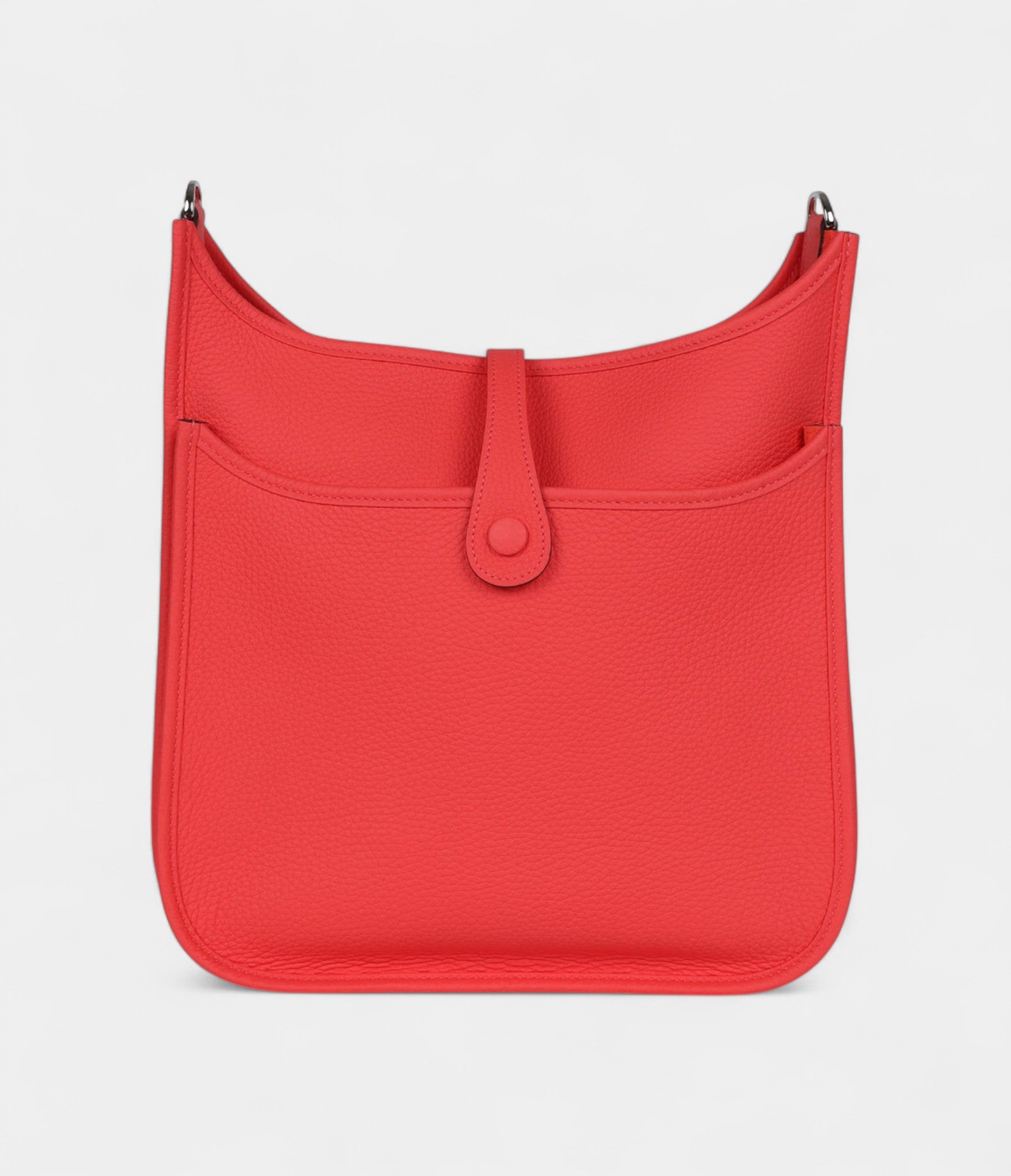 Hermès Evelyne Rose Texas Clemence Palladium Hardware