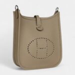 Hermès Evelyne TPM Beige Marfa Clemence Palladium Hardware