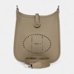 Hermès Evelyne TPM Beige Marfa Clemence Palladium Hardware