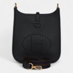 Hermès Evelyne TPM Black Clemence Gold Hardware