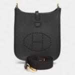 Hermès Evelyne TPM Black Clemence Gold Hardware