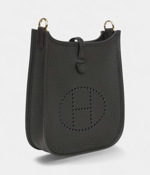 Hermès Evelyne TPM Black Clemence Gold Hardware