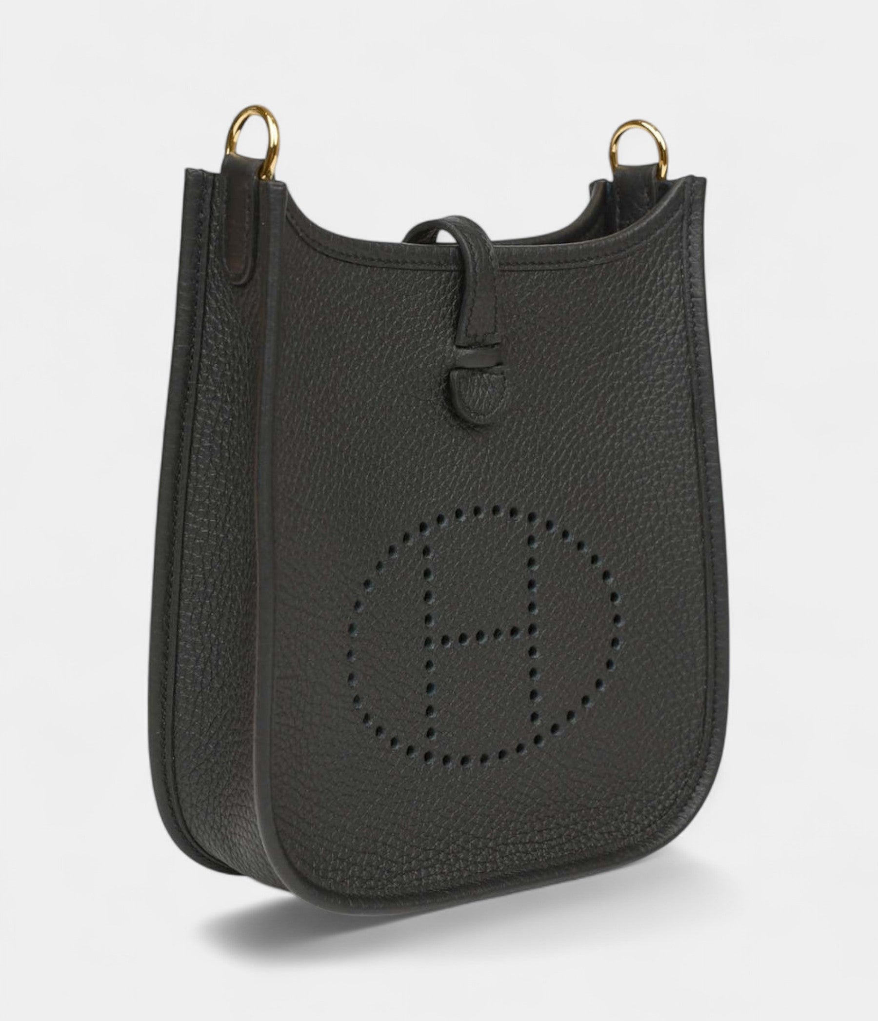 Hermès Evelyne TPM Black Clemence Gold Hardware