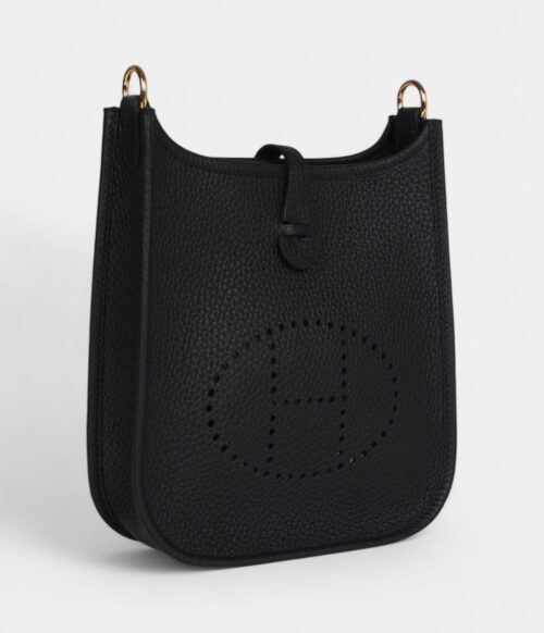 Hermès Evelyne TPM Black Clemence Gold Hardware