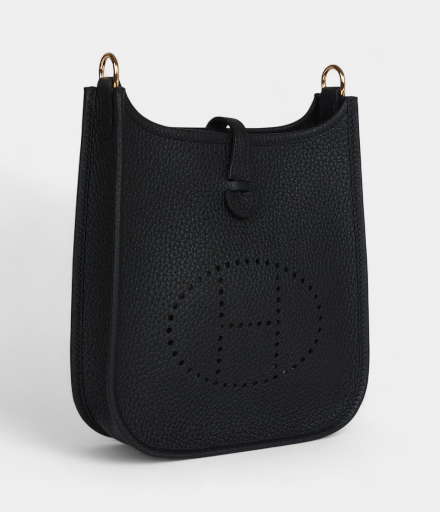 Hermès Evelyne TPM Black Clemence Gold Hardware