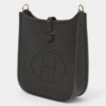 Hermès Evelyne TPM Black Clemence Gold Hardware
