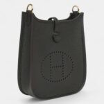 Hermès Evelyne TPM Black Clemence Gold Hardware