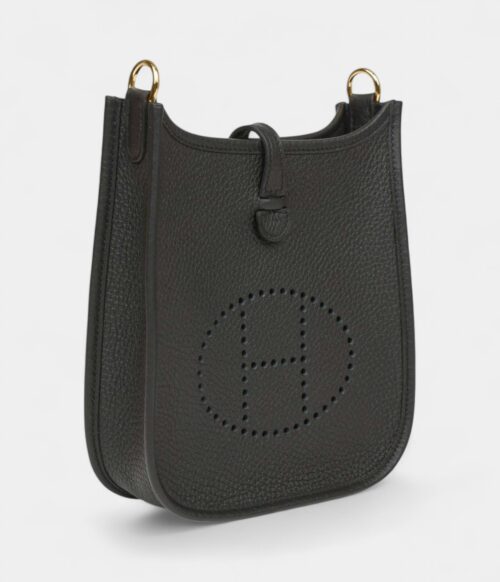 Hermès Evelyne TPM Black Clemence Gold Hardware