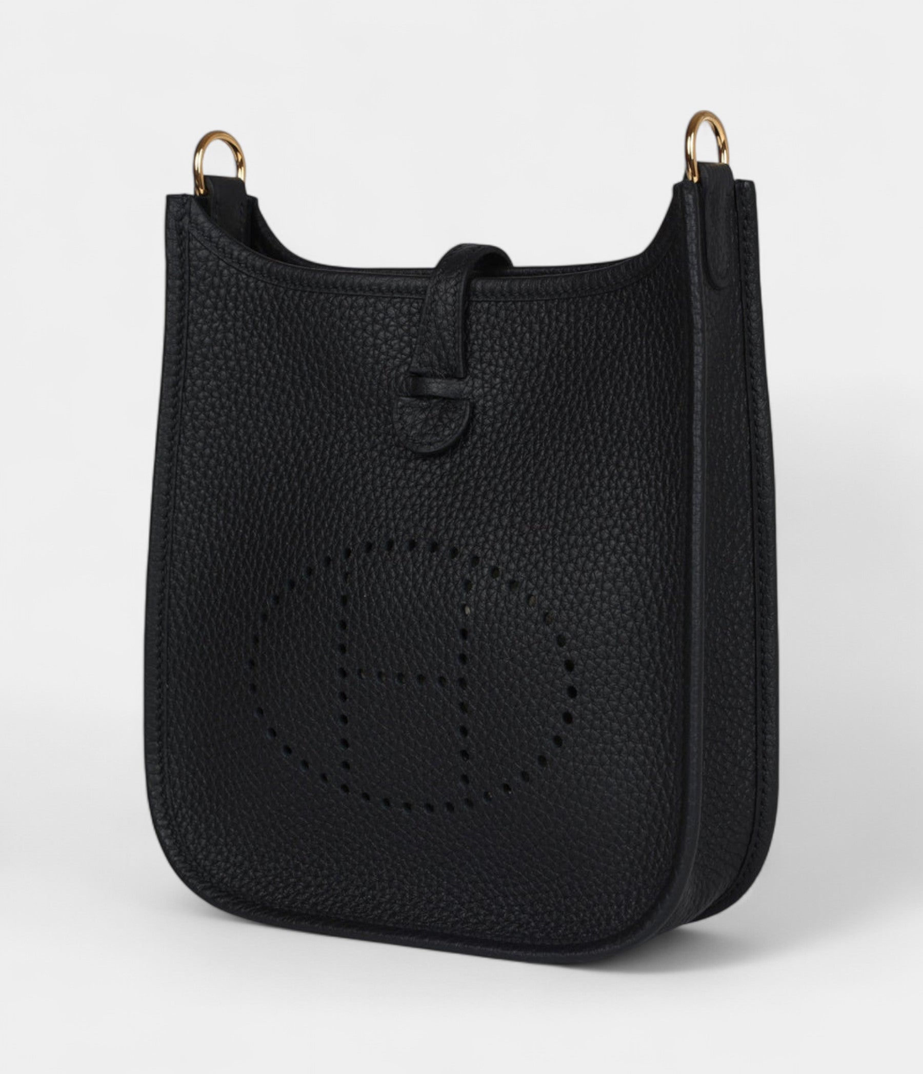 Hermès Evelyne TPM Black Clemence Gold Hardware