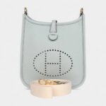 Hermès Evelyne TPM Bleu Pale Clemence Palladium Hardware