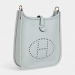Hermès Evelyne TPM Bleu Pale Clemence Palladium Hardware