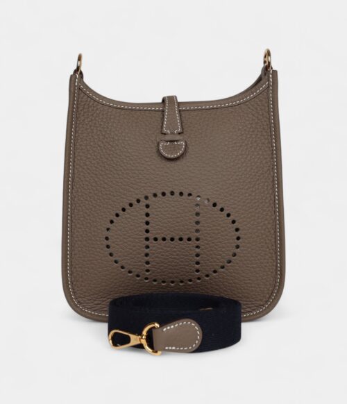 Hermès Evelyne TPM Etoupe Clemence Gold Hardware