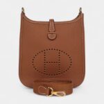 Hermès Evelyne 17cm TPM Gold Clemence Gold Hardware