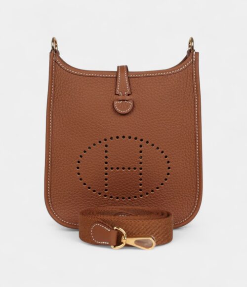 Hermès Evelyne 17cm TPM Gold Clemence Gold Hardware
