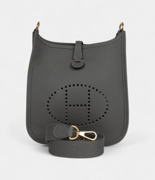 Hermès Evelyne TPM Gris Meyer Clemence Gold Hardware