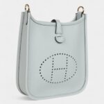 Hermès Evelyne TPM Pale Blue Clemence Palladium Hardware