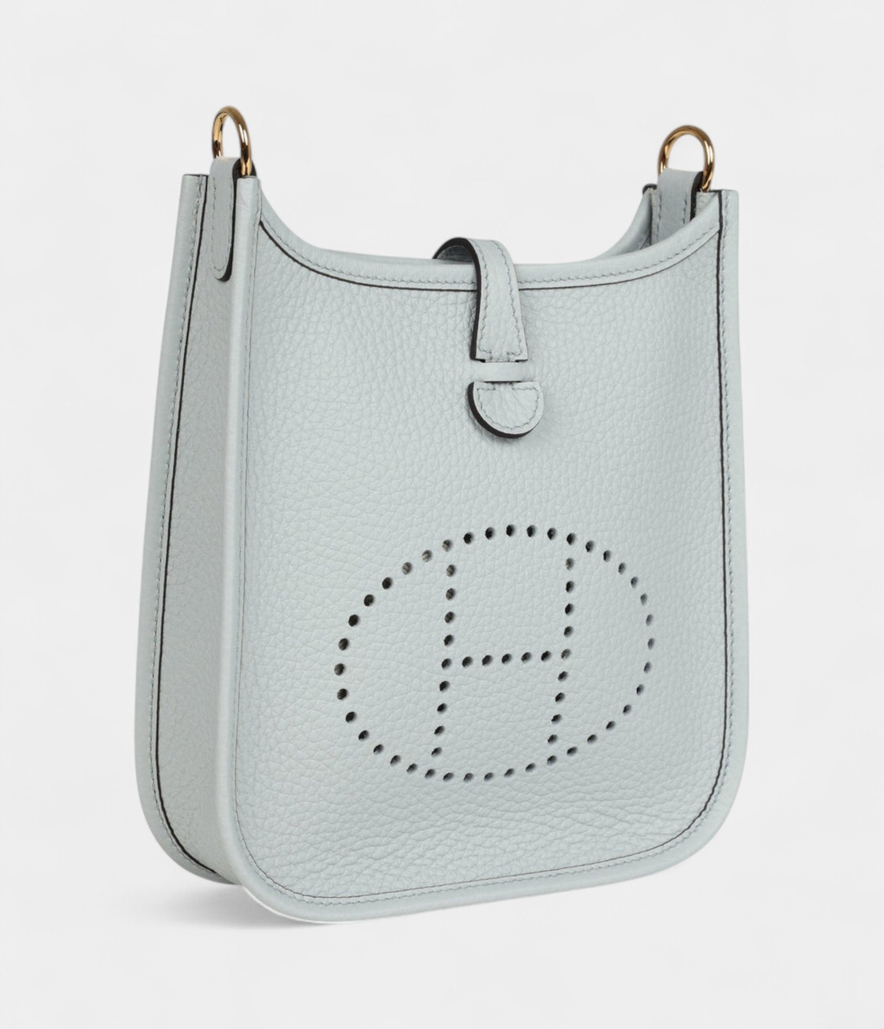 Hermès Evelyne TPM Pale Blue Clemence Palladium Hardware