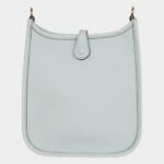 Hermès Evelyne TPM Pale Blue Clemence Palladium Hardware