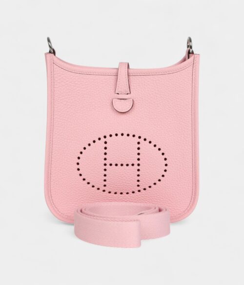 Hermès Evelyne TPM Rose Sakura Clemence Palladium Hardware