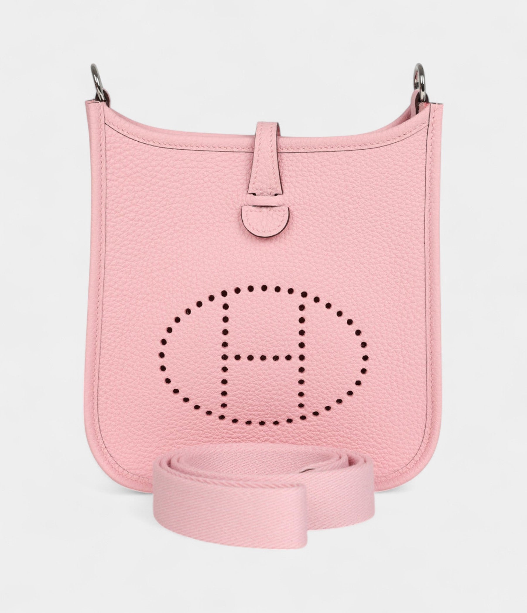 Hermès Evelyne TPM Rose Sakura Clemence Palladium Hardware