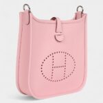 Hermès Evelyne TPM Rose Sakura Clemence Palladium Hardware