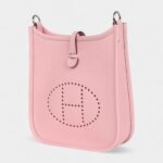 Hermès Evelyne TPM Rose Sakura Clemence Palladium Hardware