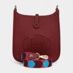 Hermès Evelyne TPM Rouge H Clemence Gold Hardware