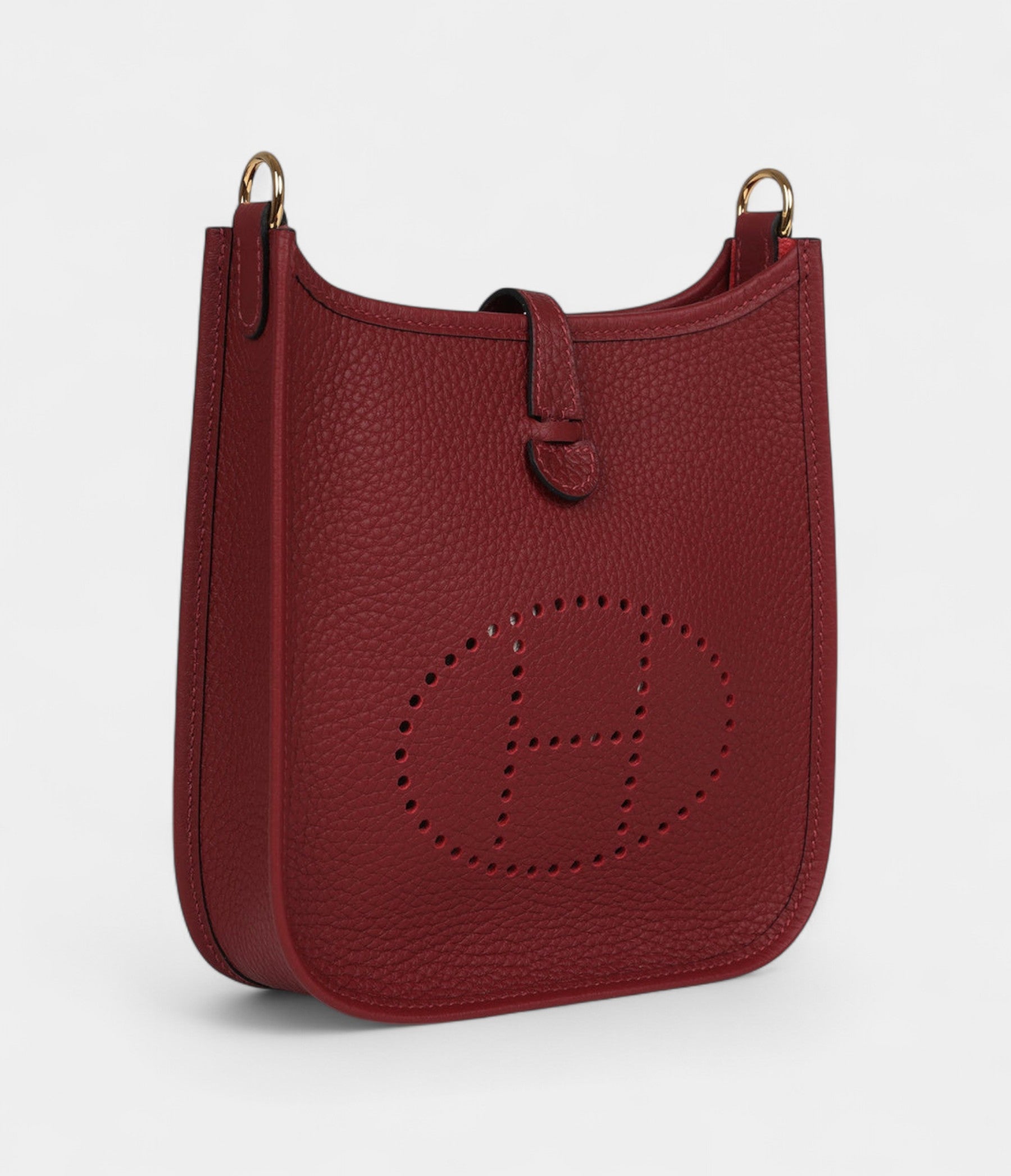 Hermès Evelyne TPM Rouge H Clemence Gold Hardware