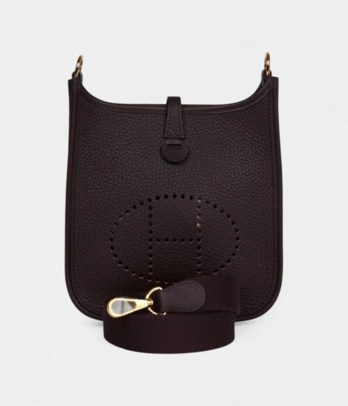 Hermès Evelyne TPM Rouge Sellier Clemence Gold Hardware