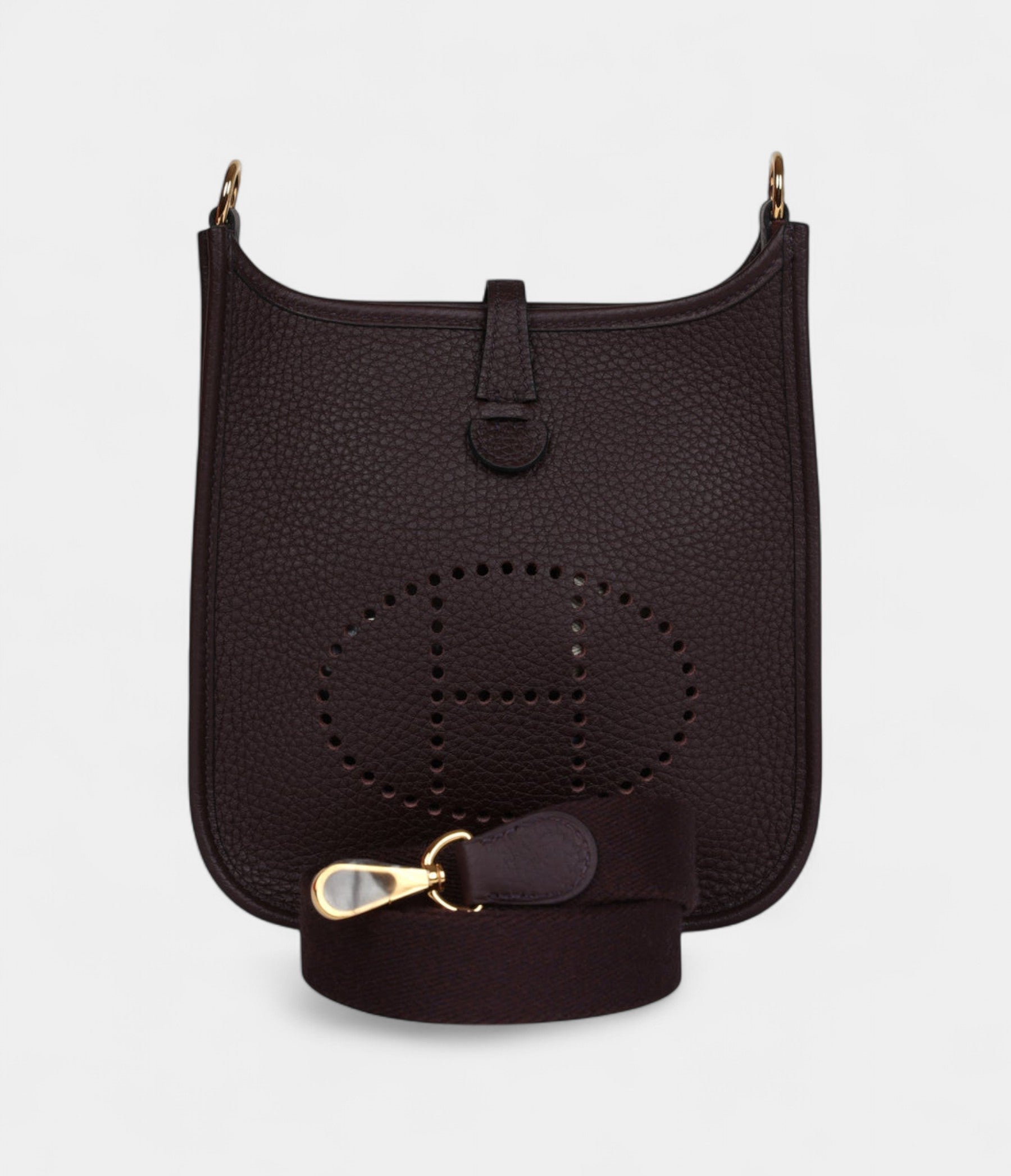 Hermès Evelyne TPM Rouge Sellier Clemence Gold Hardware