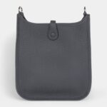 Hermès Evelyne TPM Slate Clemence Palladium Hardware