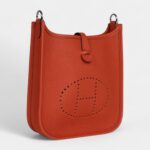 Hermès Evelyne TPM Terre Battue Maurice Palladium Hardware