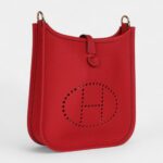 Hermès Evelyne Vermillon Clemence Gold Hardware