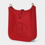Hermès Evelyne Vermillon Clemence Gold Hardware