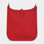 Hermès Evelyne Vermillon Clemence Gold Hardware