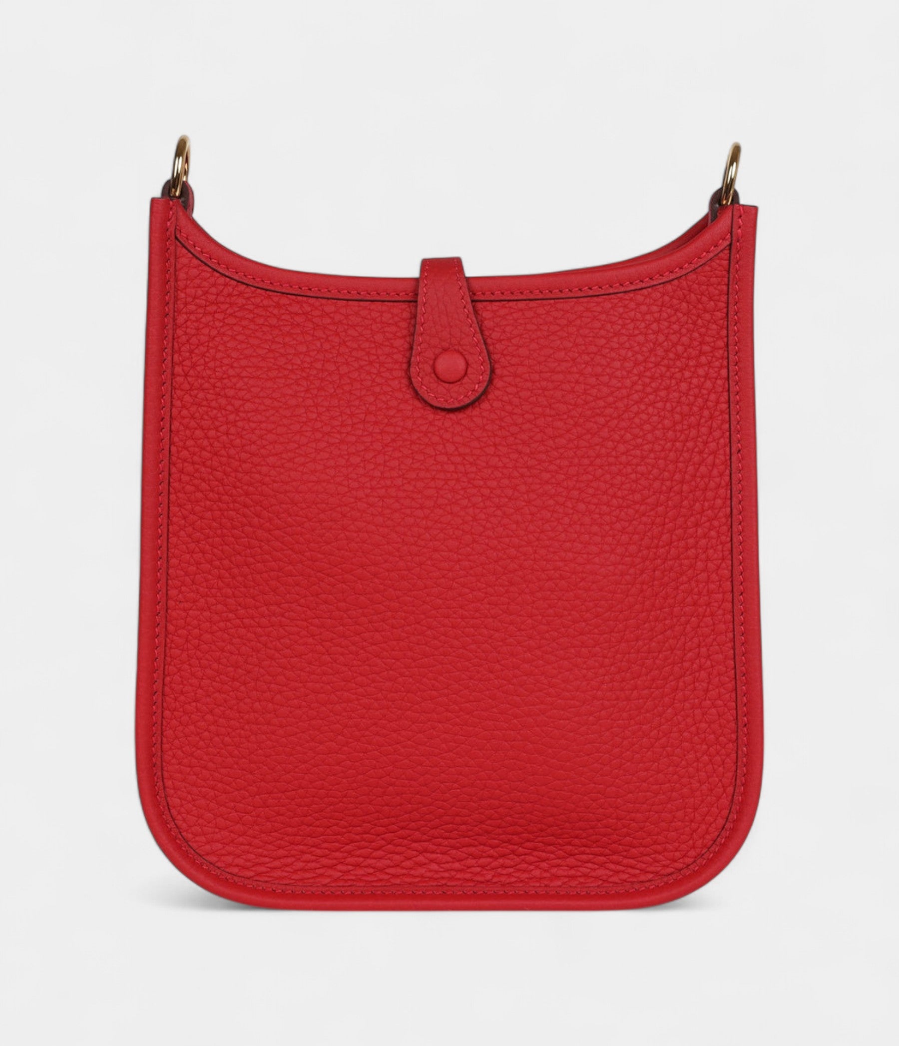 Hermès Evelyne Vermillon Clemence Gold Hardware