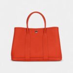 Hermès Garden Party 30 Capucine Negonda Palladium Hardware