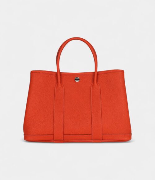 Hermès Garden Party 30 Capucine Negonda Palladium Hardware