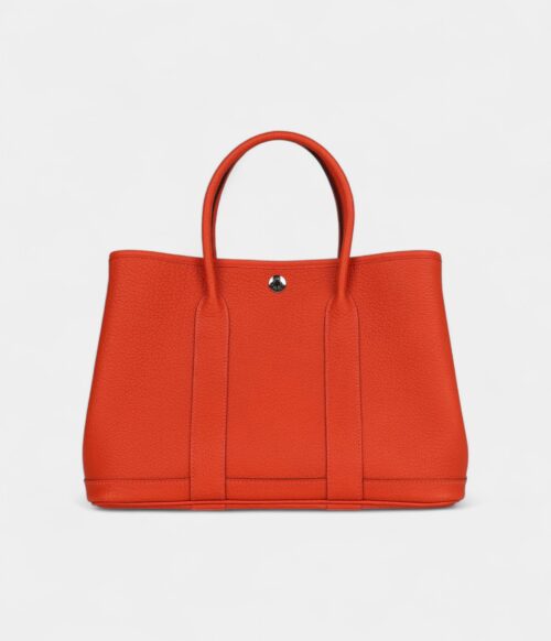 Hermès Garden Party 30 Capucine Negonda Palladium Hardware