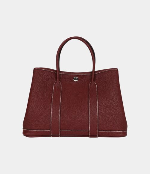 Hermès Garden Party 30 Rouge H Negonda Palladium Hardware